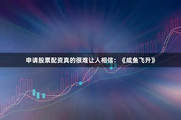 申请股票配资真的很难让人相信：《咸鱼飞升》